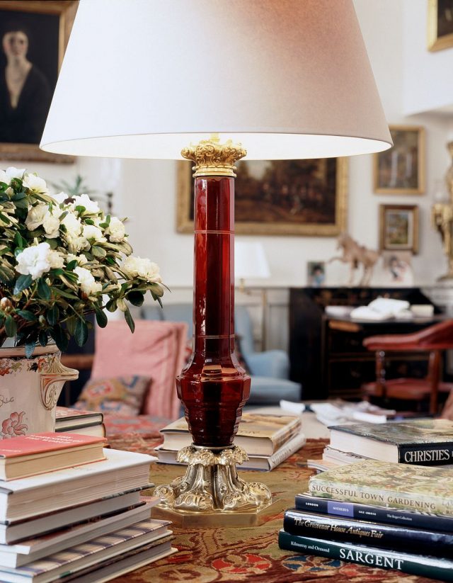 Настольная лампа VAUGHAN William IV Glass Column