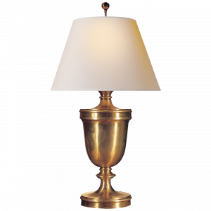 Настольная лампа Visual Comfort Classical Urn Form Large Table Lamp Brass/White