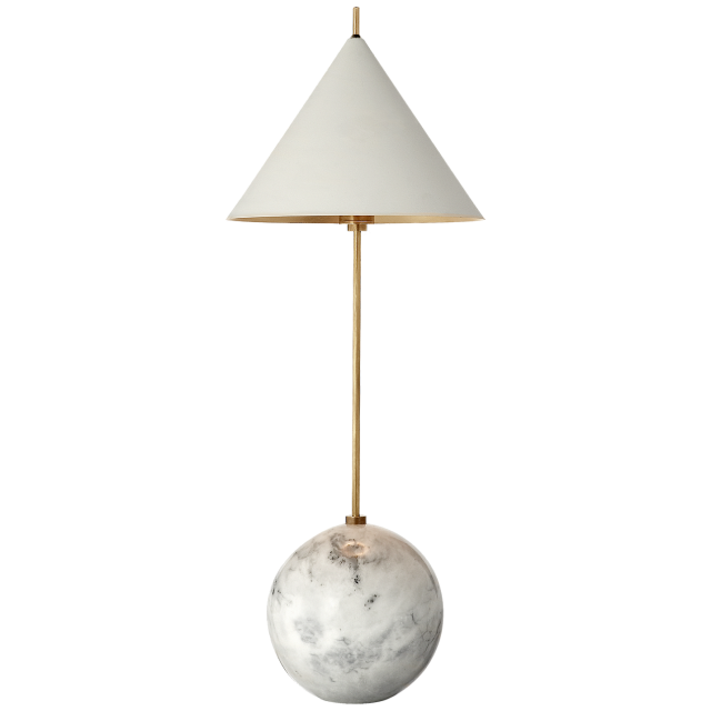 Настольная лампа Visual Comfort Cleo Orb Base Desk Lamp White