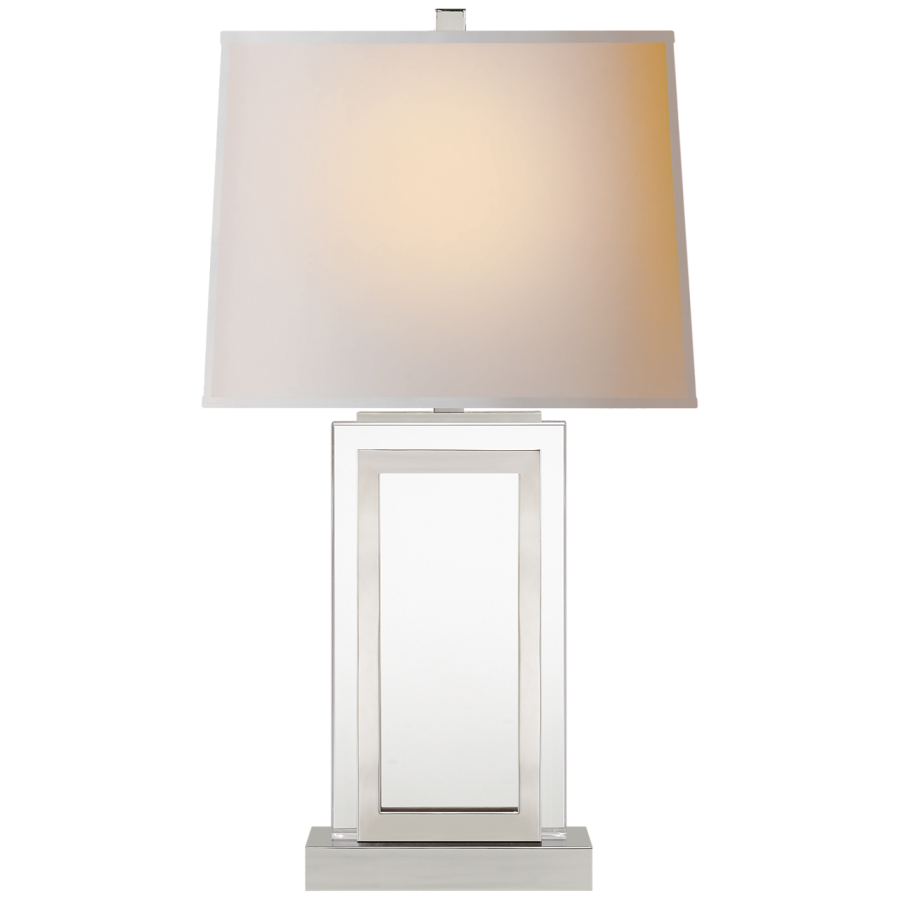 Настольная лампа Visual Comfort Crystal Panel Table Lamp Polished Nickel