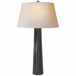 Настольная лампа Visual Comfort Fluted Spire Large Table Lamp Aged Iron