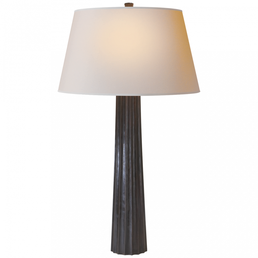 Настольная лампа Visual Comfort Fluted Spire Large Table Lamp Aged Iron