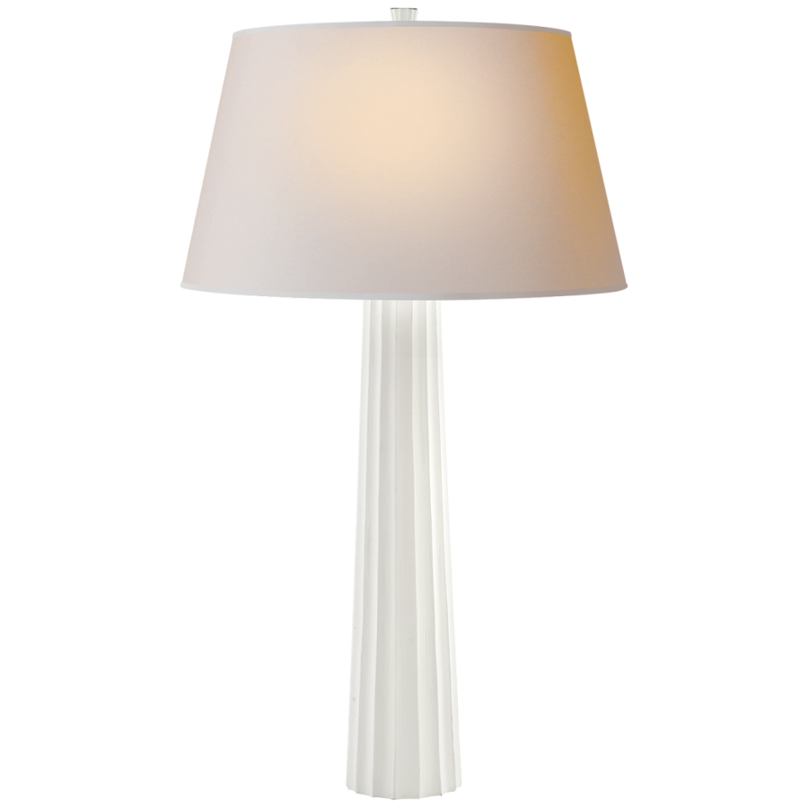 Настольная лампа Visual Comfort Fluted Spire Large Table Lamp White