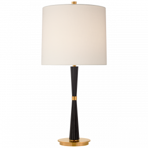 Настольная лампа Visual Comfort Refined Rib Medium Table Lamp Ebony