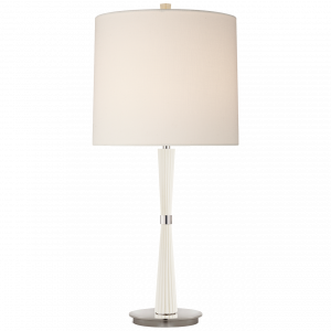 Настольная лампа Visual Comfort Refined Rib Medium Table Lamp White