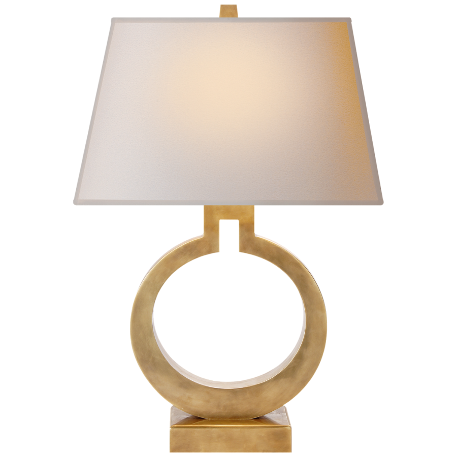 Настольная лампа Visual Comfort Ring Form Large Table Lamp Antique Brass