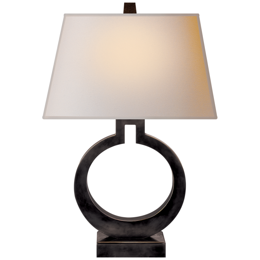 Настольная лампа Visual Comfort Ring Form Large Table Lamp Bronze