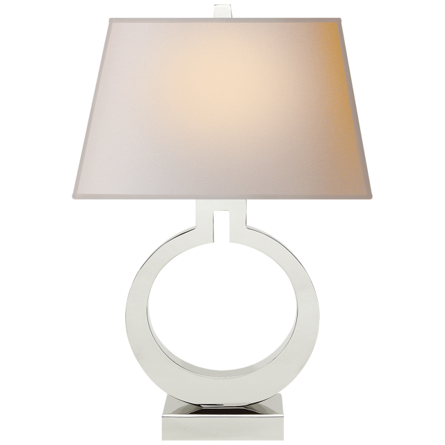 Настольная лампа Visual Comfort Ring Form Large Table Lamp Polished Nickel