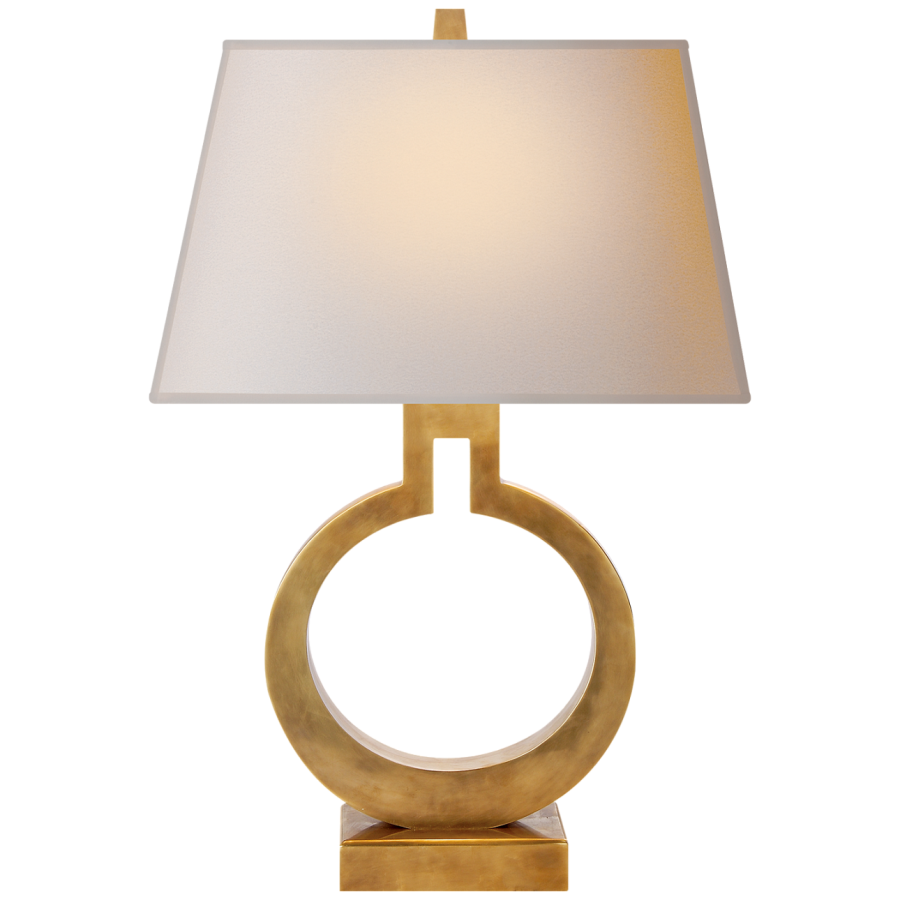 Настольная лампа Visual Comfort Ring Form Small Table Lamp Antique Brass