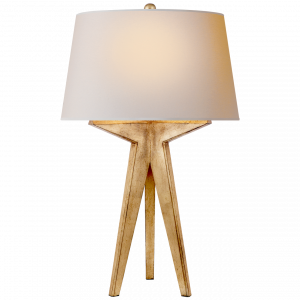 Настольная лампа Visual Comfort Russell Modern Tripod Table Lamp Gilded Iron