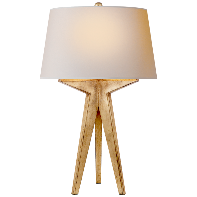 Настольная лампа Visual Comfort Russell Modern Tripod Table Lamp Gilded Iron