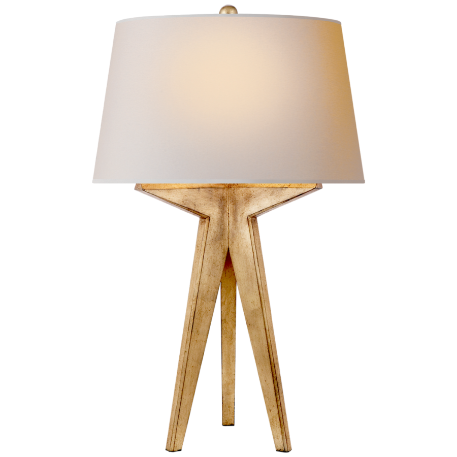 Настольная лампа Visual Comfort Russell Modern Tripod Table Lamp Gilded Iron