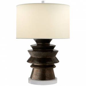 Настольная лампа Visual Comfort Stacked Disk Table Lamp Bronze