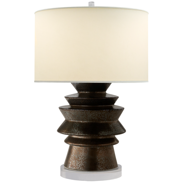 Настольная лампа Visual Comfort Stacked Disk Table Lamp Bronze