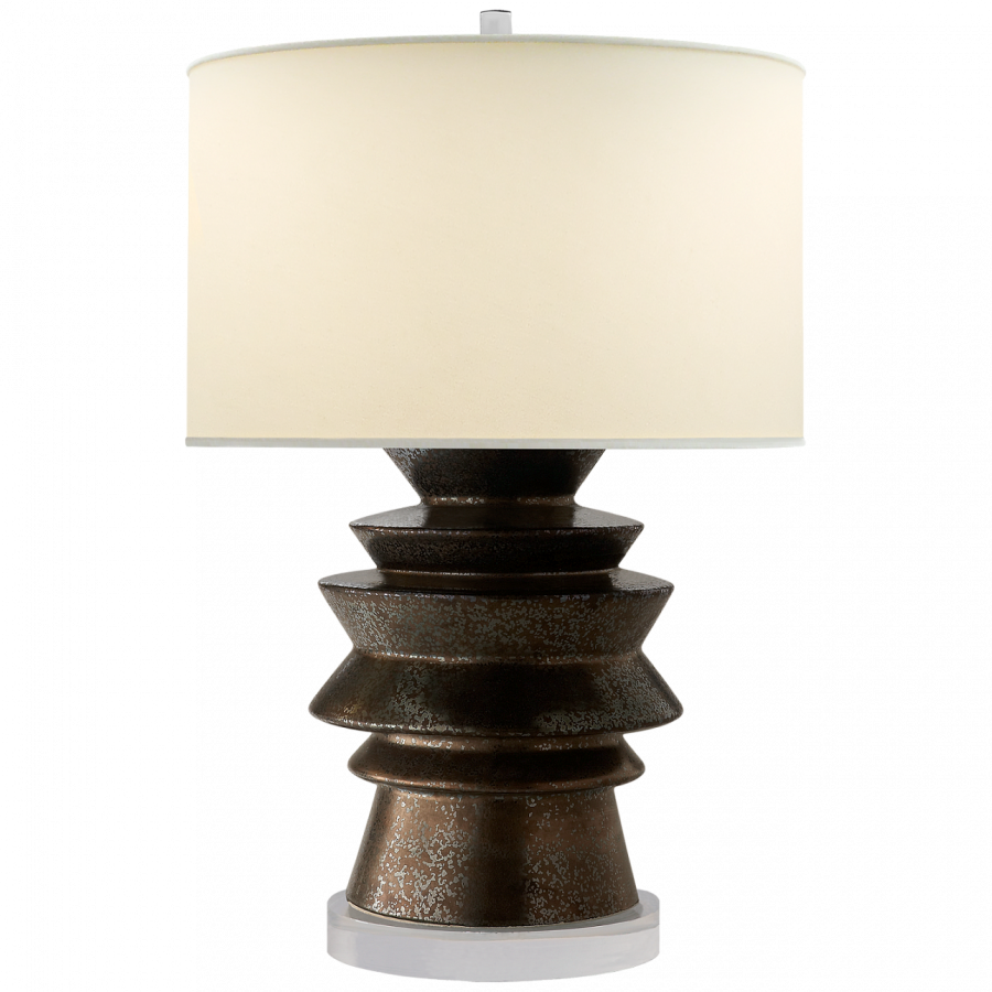 Настольная лампа Visual Comfort Stacked Disk Table Lamp Bronze