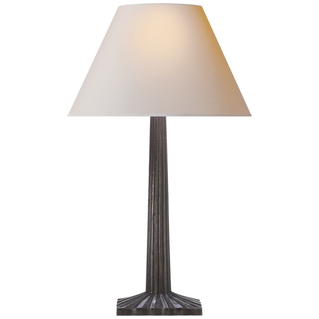 Настольная лампа Visual Comfort Strie Fluted Column Table Lamp Aged Iron