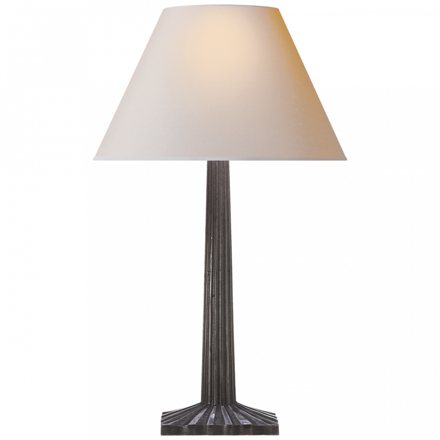 Настольная лампа Visual Comfort Strie Fluted Column Table Lamp Aged Iron