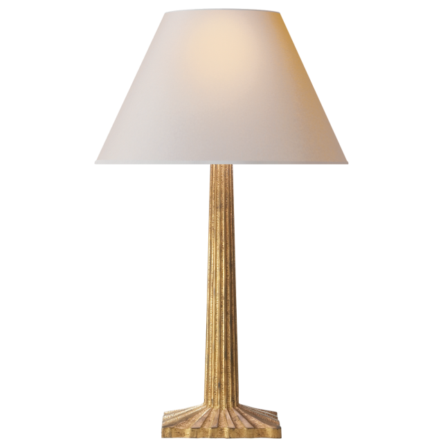 Настольная лампа Visual Comfort Strie Fluted Column Table Lamp Gilded Iron