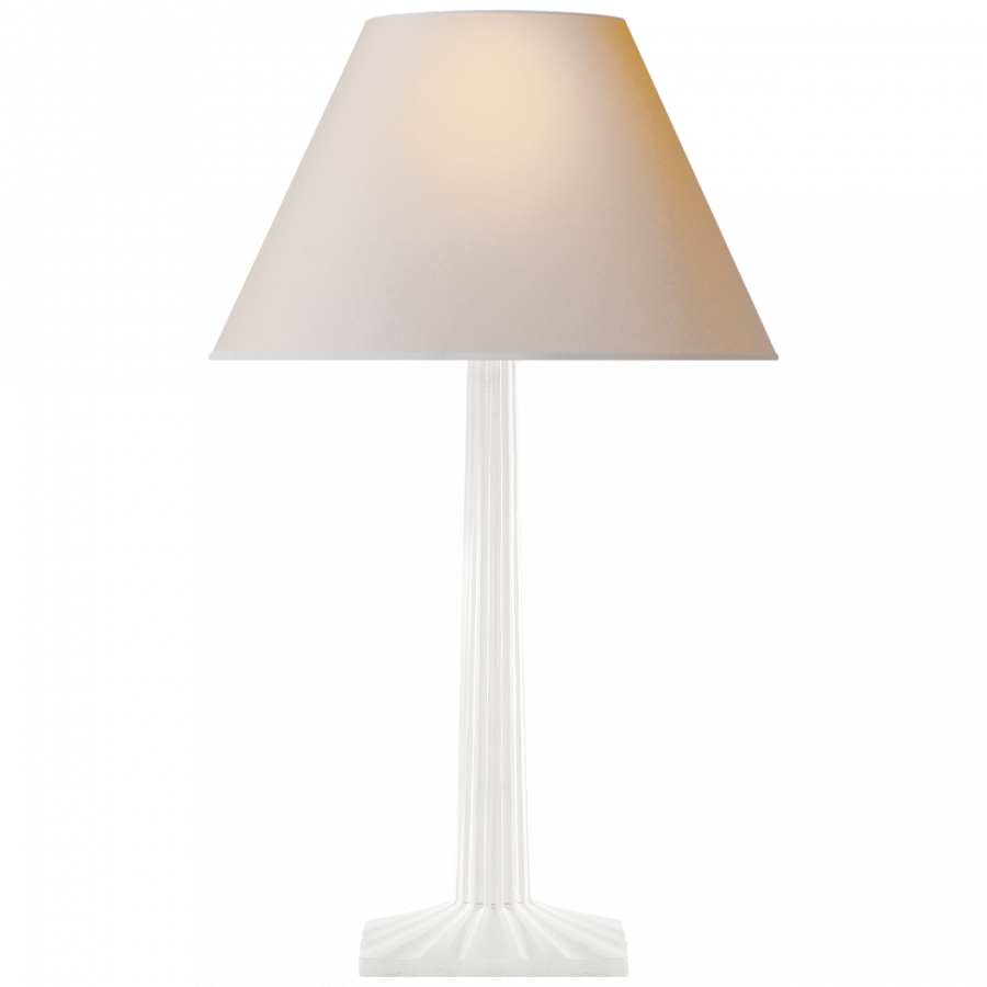 Настольная лампа Visual Comfort Strie Fluted Column Table Lamp White