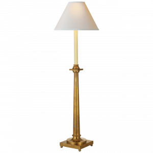 Настольная лампа Visual Comfort Swedish Column Buffet Table Lamp Antique Brass