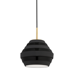 Подвесная люстра Hudson Valley Lighting Calverton 1383-AGB/BK