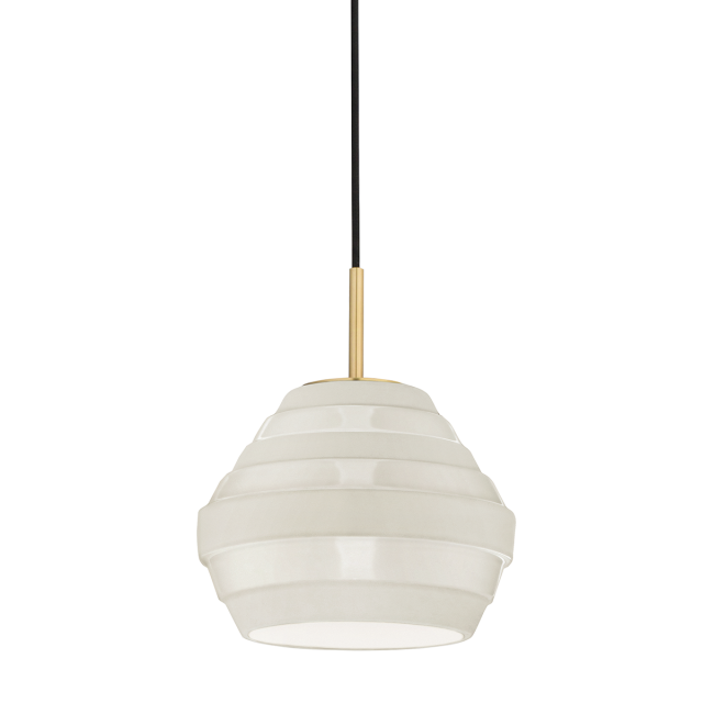 Подвесная люстра Hudson Valley Lighting Calverton 1383-AGB/WH