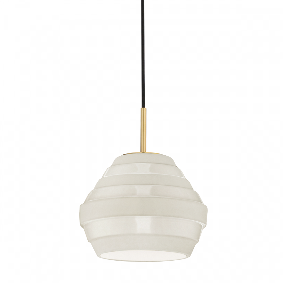 Подвесная люстра Hudson Valley Lighting Calverton 1383-AGB/WH