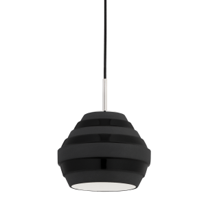 Подвесная люстра Hudson Valley Lighting Calverton 1383-PN/BK