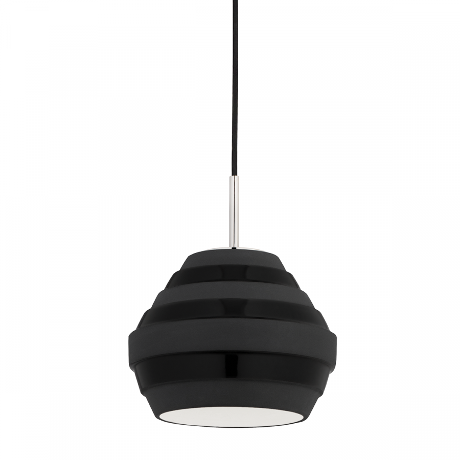 Подвесная люстра Hudson Valley Lighting Calverton 1383-PN/BK