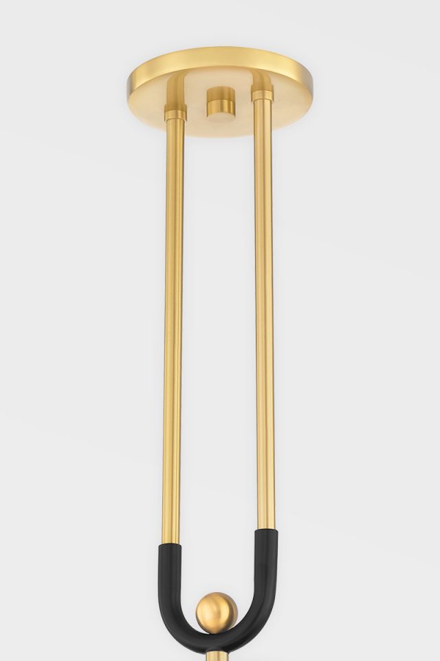 Подвесная люстра Hudson Valley Lighting Campbell Hall 2034-AGB/BBR