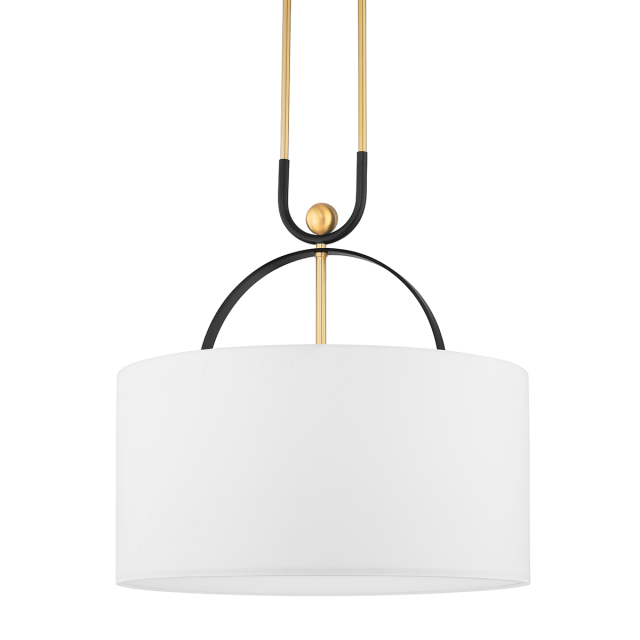 Подвесная люстра Hudson Valley Lighting Campbell Hall 2036-AGB/BBR