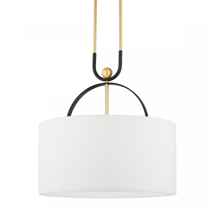 Подвесная люстра Hudson Valley Lighting Campbell Hall 2036-AGB/BBR