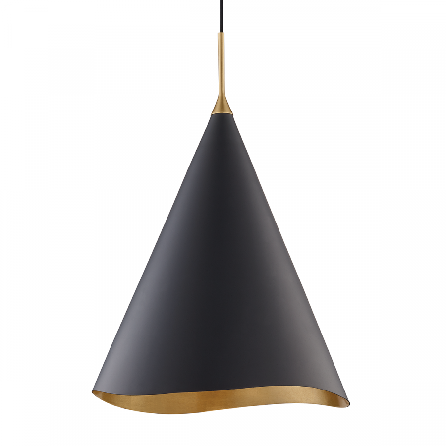 Подвесная люстра Hudson Valley Lighting Martini 9618-GL/BLK