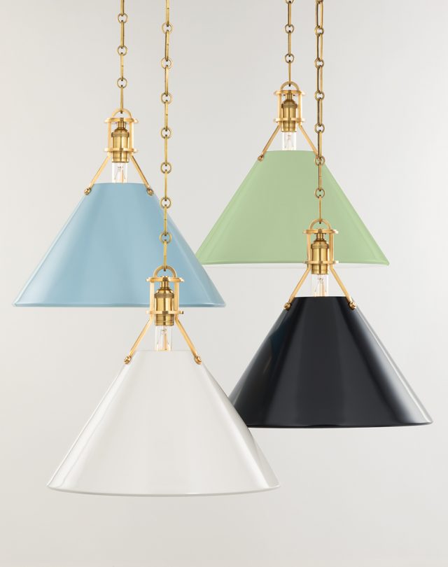 Подвесная люстра Hudson Valley Lighting Painted No.2 MDS352-AGB/DBL