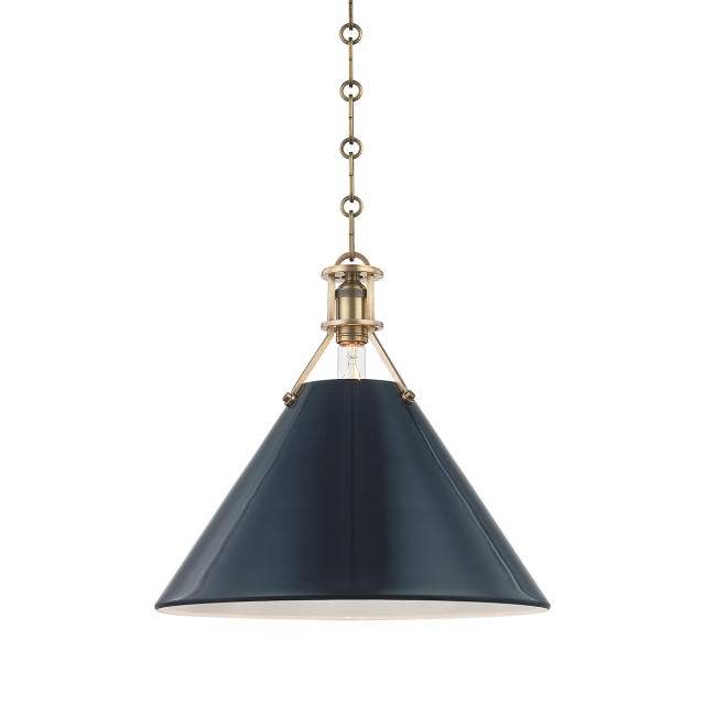 Подвесная люстра Hudson Valley Lighting Painted No.2 MDS352-AGB/DBL
