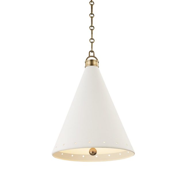 Подвесная люстра Hudson Valley Lighting Plaster No.1 MDS400-AGB/WP