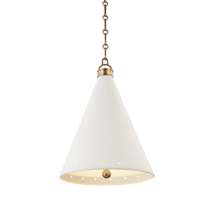Подвесная люстра Hudson Valley Lighting Plaster No.1 MDS401-AGB/WP