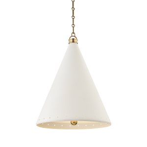 Подвесная люстра Hudson Valley Lighting Plaster No.1 MDS402-AGB/WP