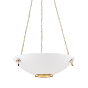 Подвесная люстра Hudson Valley Lighting Plaster No.2 MDS451-AGB/WP