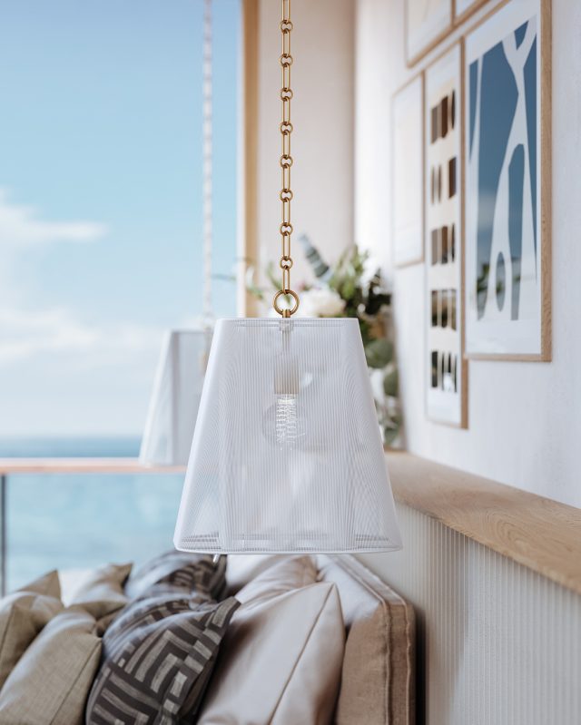 Подвесная люстра Hudson Valley Lighting Verona Beach 7614-AGB