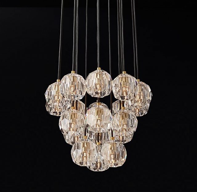 Подвесная люстра Restoration Hardware BOULE DE CRISTAL ROUND CLUSTER 68860062