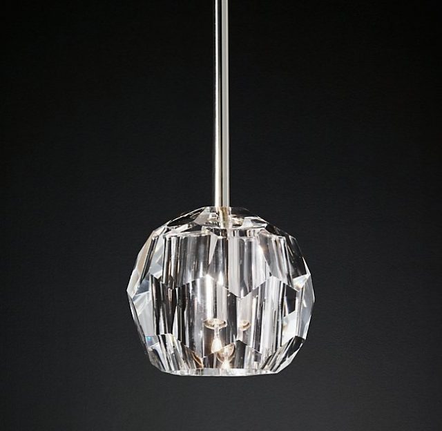 Подвесная люстра Restoration Hardware BOULE DE CRISTAL SINGLE ROD 68450825