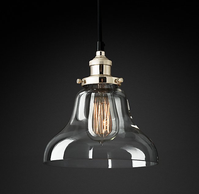 Подвесная люстра Restoration Hardware FACT FILAMENT CLEAR BOULANGERIE 20TH C. 68060648