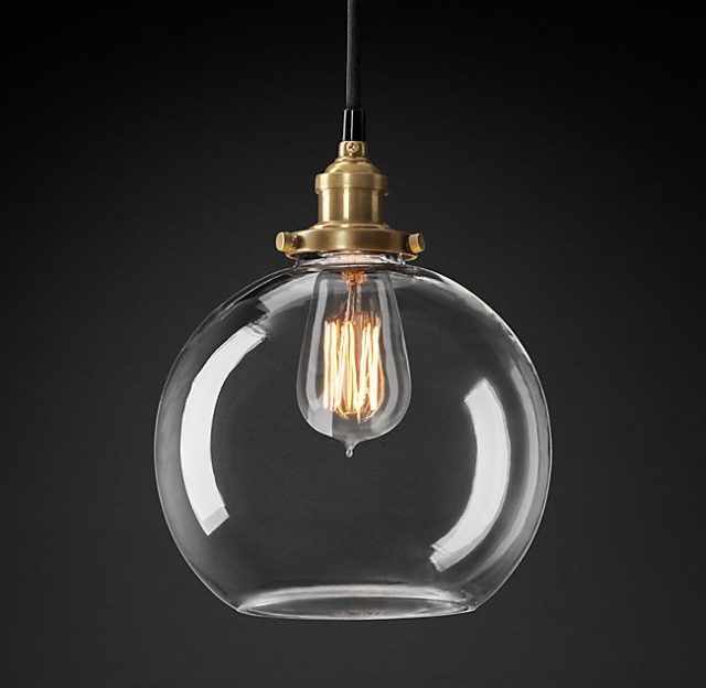 Подвесная люстра Restoration Hardware FACT FILAMENT CLEAR GLASS CAFÉ 20TH C. 68060654
