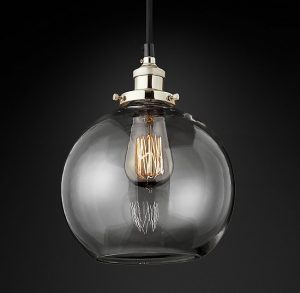 Подвесная люстра Restoration Hardware FACT FILAMENT CLEAR GLASS CAFÉ 20TH C. 68060654