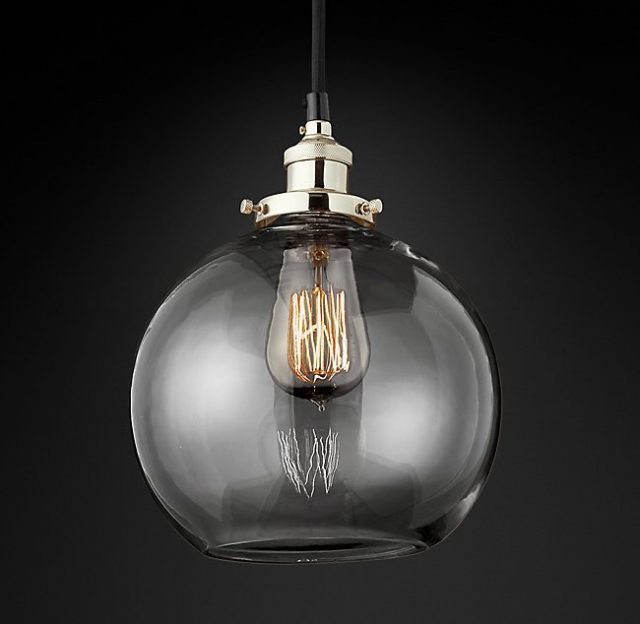 Подвесная люстра Restoration Hardware FACT FILAMENT CLEAR GLASS CAFÉ 20TH C. 68060654
