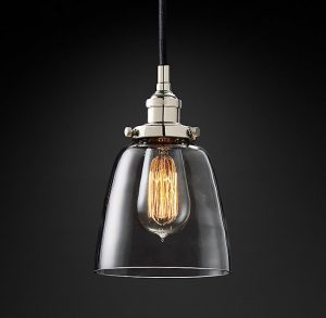 Подвесная люстра Restoration Hardware FACT FILAMENT CLEAR GLASS CLOCHE 20TH C. 68090993