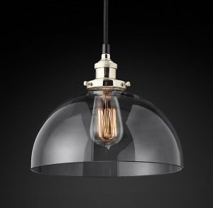 Подвесная люстра Restoration Hardware FACT FILAMENT CLEAR GLASS DOME 20TH C. 68060660