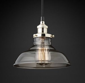 Подвесная люстра Restoration Hardware FACT FILAMENT SMOKE GLASS BARN 20TH C. 68060382