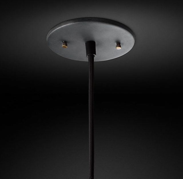 Подвесная люстра Restoration Hardware FACT FILAMENT SMOKE GLASS FUNNEL 20TH C. 68060384